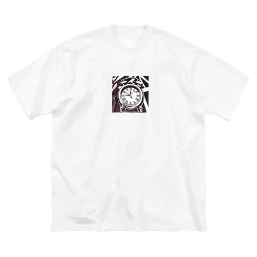 モノクロ時計 Big T-Shirt