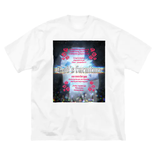 君という慈しみの翼に捧げる100本のバラTシャツ Big T-Shirt