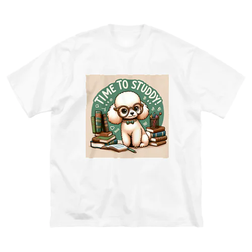 知的なトイプードルがお勉強中！ Big T-Shirt