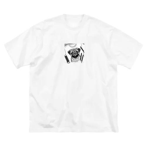 パグの鉛筆画 Big T-Shirt