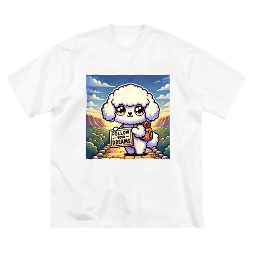 華やかで愛らしいトイプードル Big T-Shirt