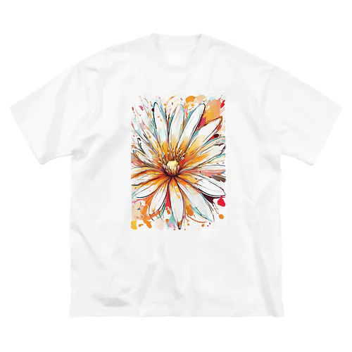 花の開花 ビッグシルエットTシャツ