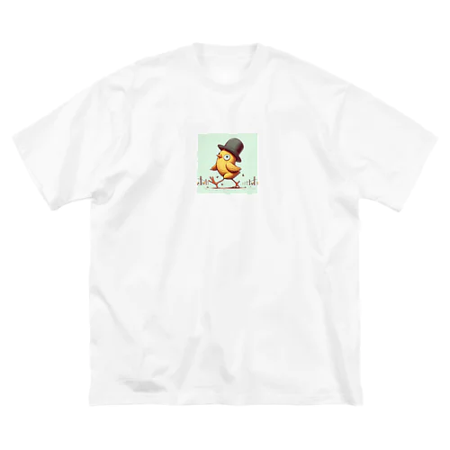 ピヨピヨ歩きましょ ビッグシルエットTシャツ