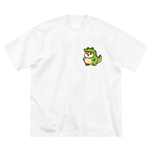 ワニの着ぐるみを着た柴犬のイラスト Big T-Shirt