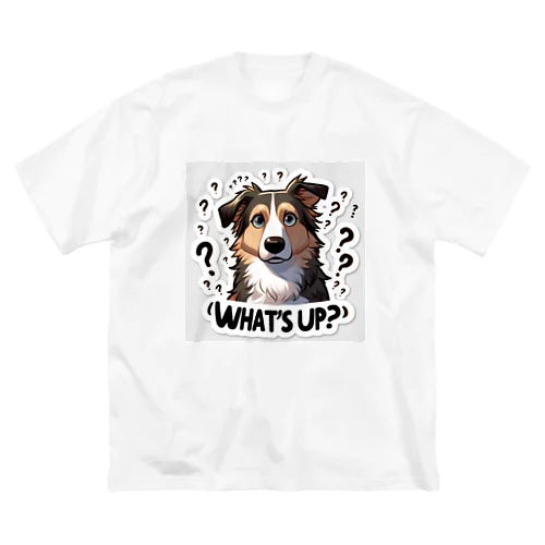 どうしたの?かわいいMIX犬との仲良しタイム ビッグシルエットTシャツ