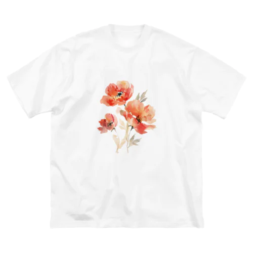 水彩風の花イラスト Big T-Shirt