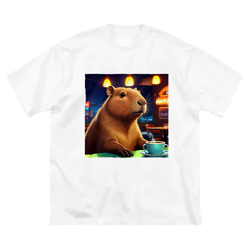 カフェでくつろぐカピバラ🐻✨ Big T-Shirt