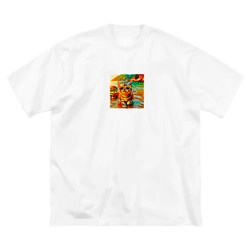 かわいい猫のイラストグッズ Big T-Shirt