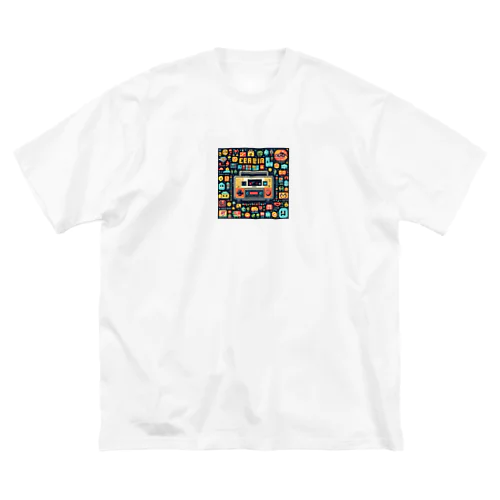 レトロゲーム風 ビッグシルエットTシャツ