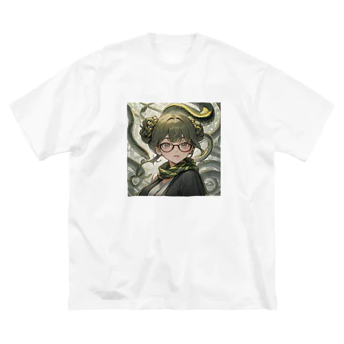 現代メデューサ少女 ビッグシルエットTシャツ