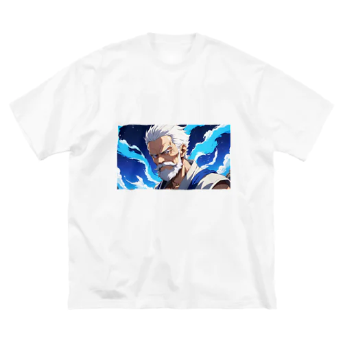 A Serious Old Man 真面目な 老人 ビッグシルエットTシャツ