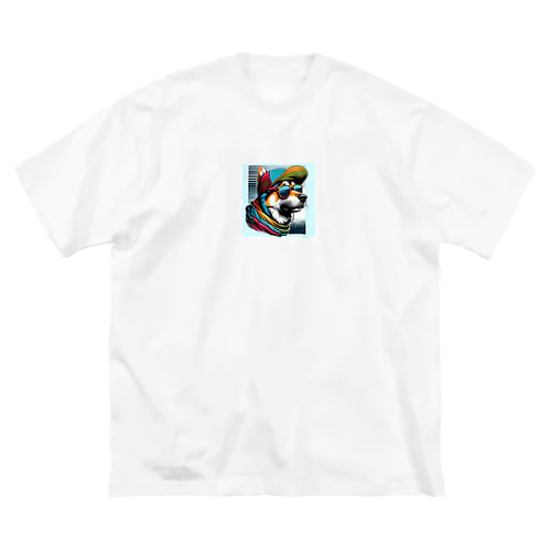 キャップ犬15 ビッグシルエットTシャツ