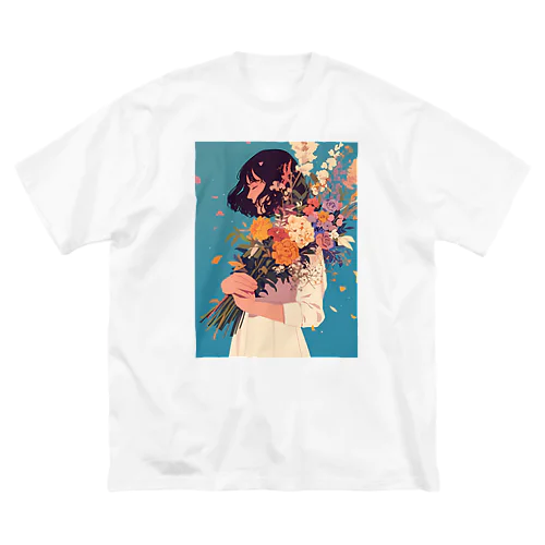 花束をあなたに　Hime  2530 ビッグシルエットTシャツ