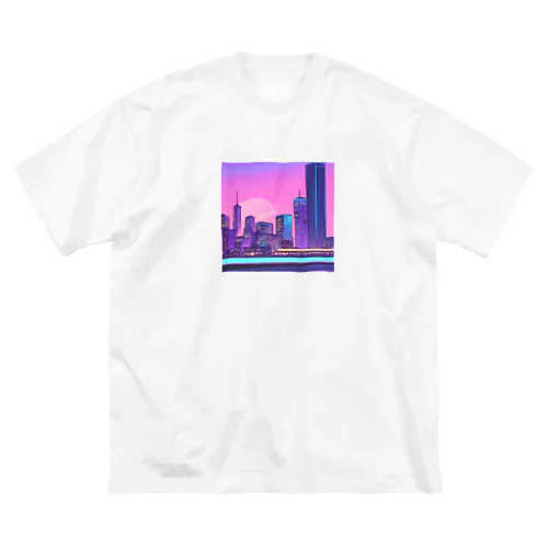 ネオンカラーで輝く都市3 Big T-Shirt