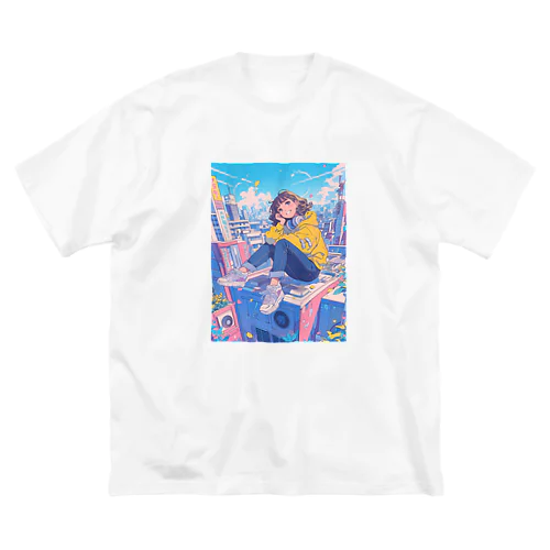 東京スカイラインの静寂：ポップな東京 Big T-Shirt