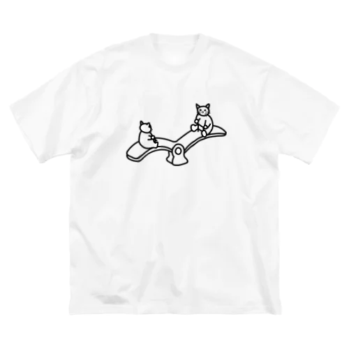 猫のシーソー Big T-Shirt