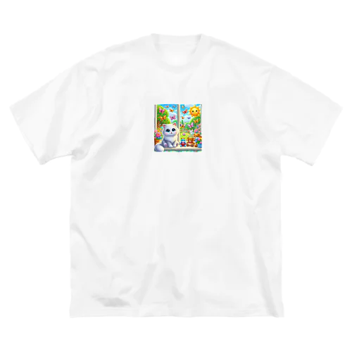 もふもふ猫 Big T-Shirt