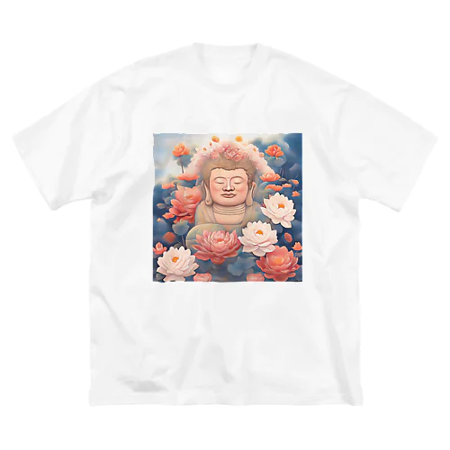 花ざかりの仏 ビッグシルエットTシャツ