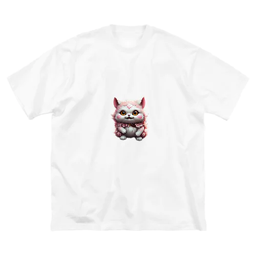 桜妖怪　ゴウカクニャ ビッグシルエットTシャツ