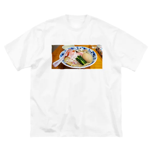 ラーメン　旨い　激うまラーメン　塩味 ビッグシルエットTシャツ