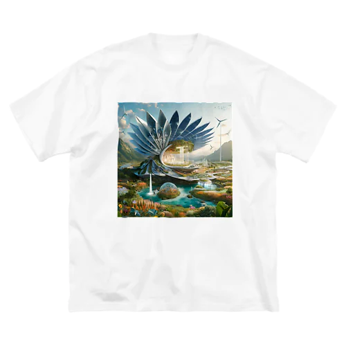 異世界の風景が現実と未来を繋ぐ Big T-Shirt