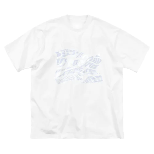 Necochan ロゴ 白 ビッグシルエットTシャツ