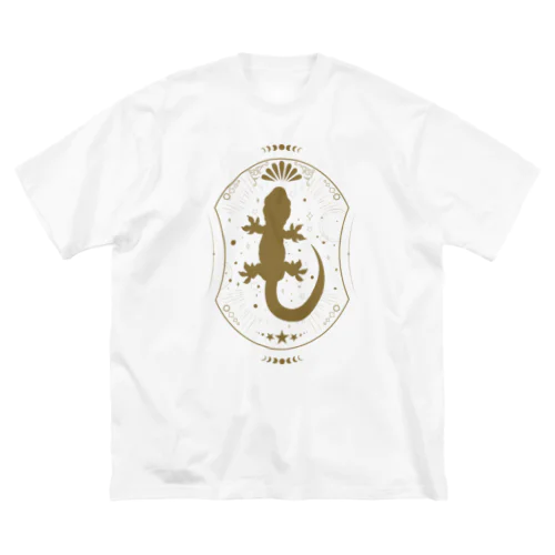 幻想的なトカゲ～Gold Fill Ver.～ ビッグシルエットTシャツ