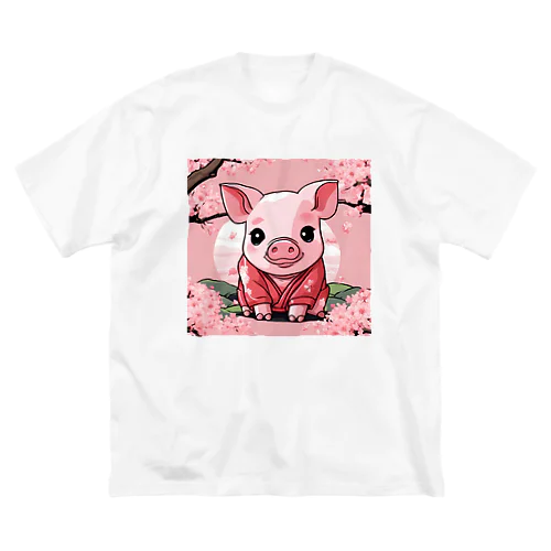 子ブタちゃんのかわいいグッズ ビッグシルエットTシャツ