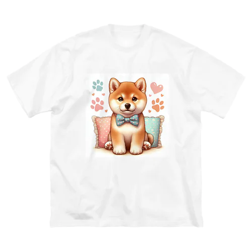 可愛い柴犬 ビッグシルエットTシャツ