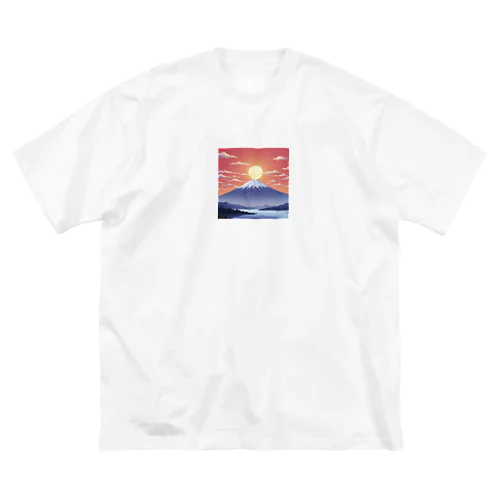 ドット絵の朝日 Big T-Shirt