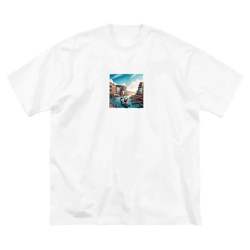 ヴェネチア（pixel art） ビッグシルエットTシャツ