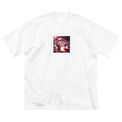 桜水晶 ビッグシルエットTシャツ