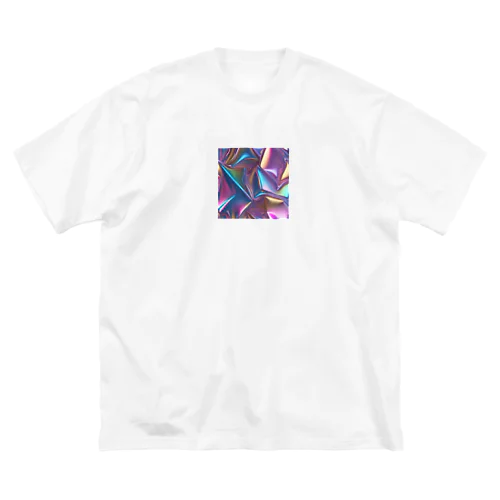 メタリックカラーのホログラフィック背景A Big T-Shirt