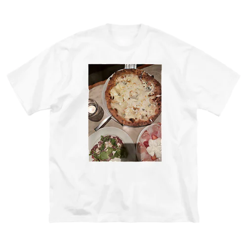 美味しいご飯をパシャリ1 ビッグシルエットTシャツ