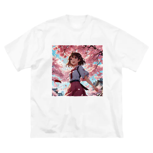 桜の季節 ビッグシルエットTシャツ