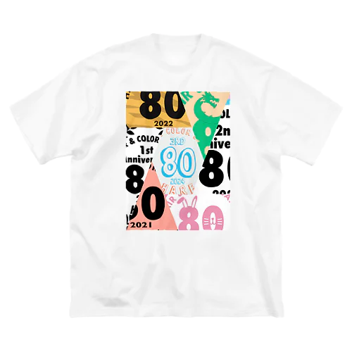 80【ハレ】3周年 ビッグシルエットTシャツ