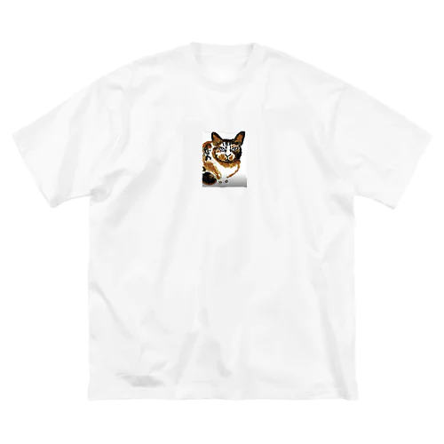 幸せなみけねこ ビッグシルエットTシャツ