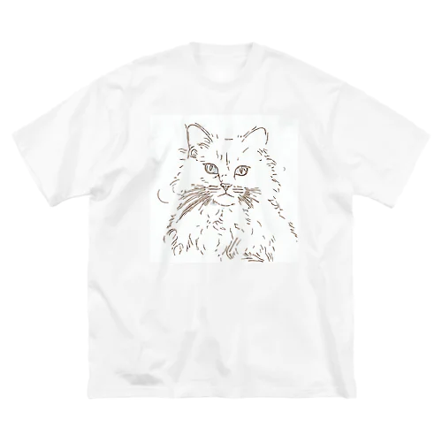 名前はショーン｜イケメンなねこ ビッグシルエットTシャツ