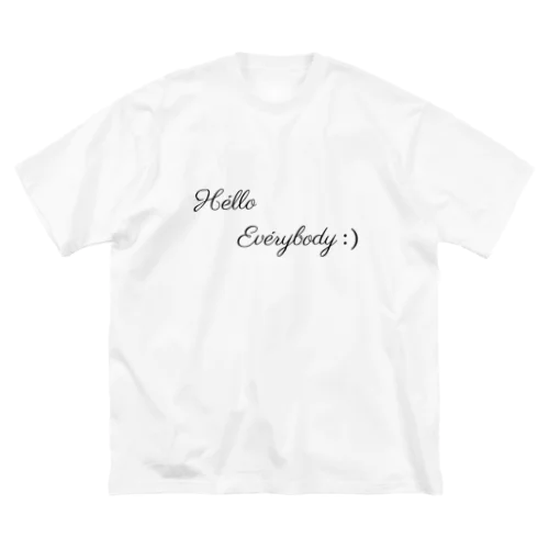 "Hello Everybody" シリーズ ビッグシルエットTシャツ