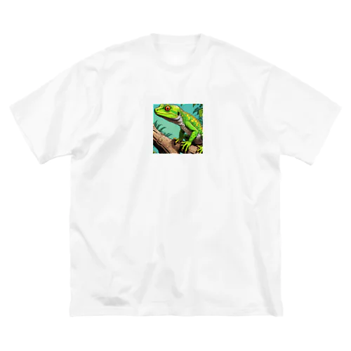 トカゲのリアルテイストグッズ Big T-Shirt