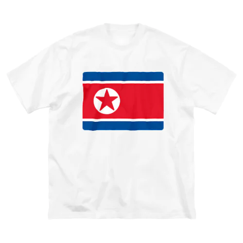 北朝鮮の国旗 ビッグシルエットTシャツ