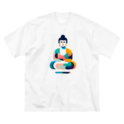 浮く仏陀 ビッグシルエットTシャツ