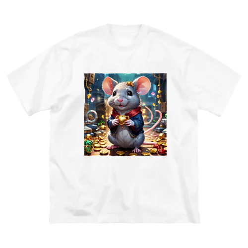 かわいいネズミが、キュートなしっぽをふりふり♪ Big T-Shirt