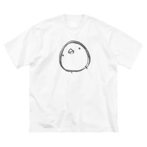 【復刻】シンプルひよこさん（2013）こげ茶 ビッグシルエットTシャツ