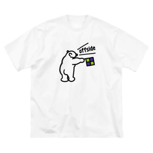 オフサイド熊 ビッグシルエットTシャツ