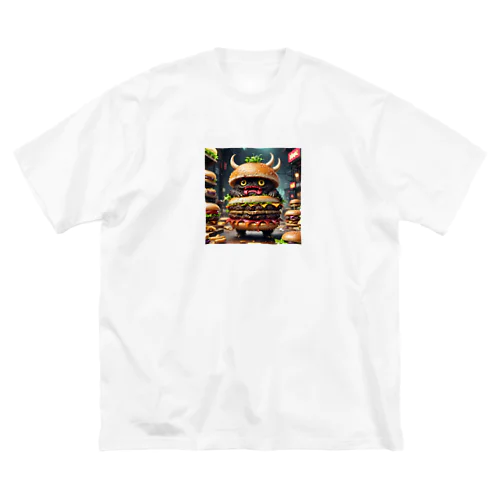 トリプル肉厚ビーフバーガー妖怪　バグドガルド ビッグシルエットTシャツ