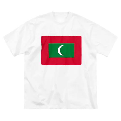 モルディブの国旗 ビッグシルエットTシャツ