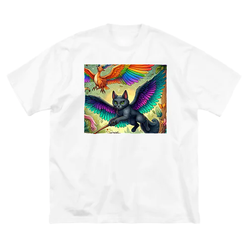 黒猫の魔法使い Big T-Shirt