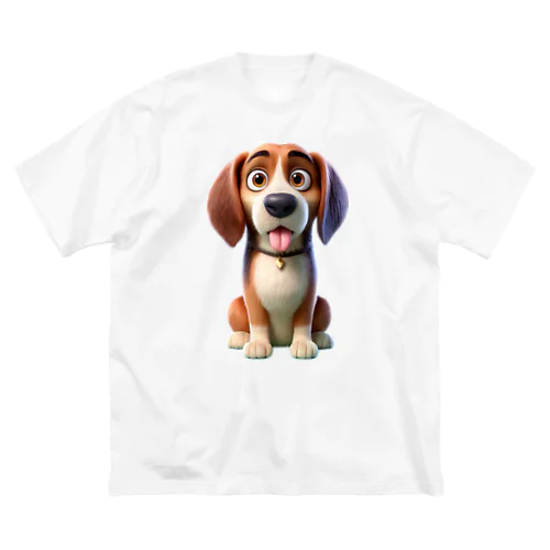 ビーグル犬のフックくん ビッグシルエットTシャツ