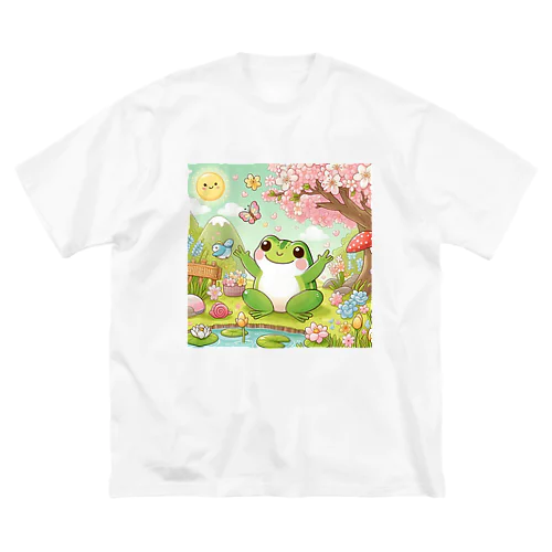 春を感じるぷにぷにカエル Big T-Shirt